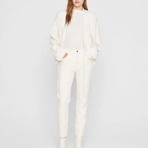 Straight Leg Corduroy Pant - Brand New - NEVER WORN - Egret